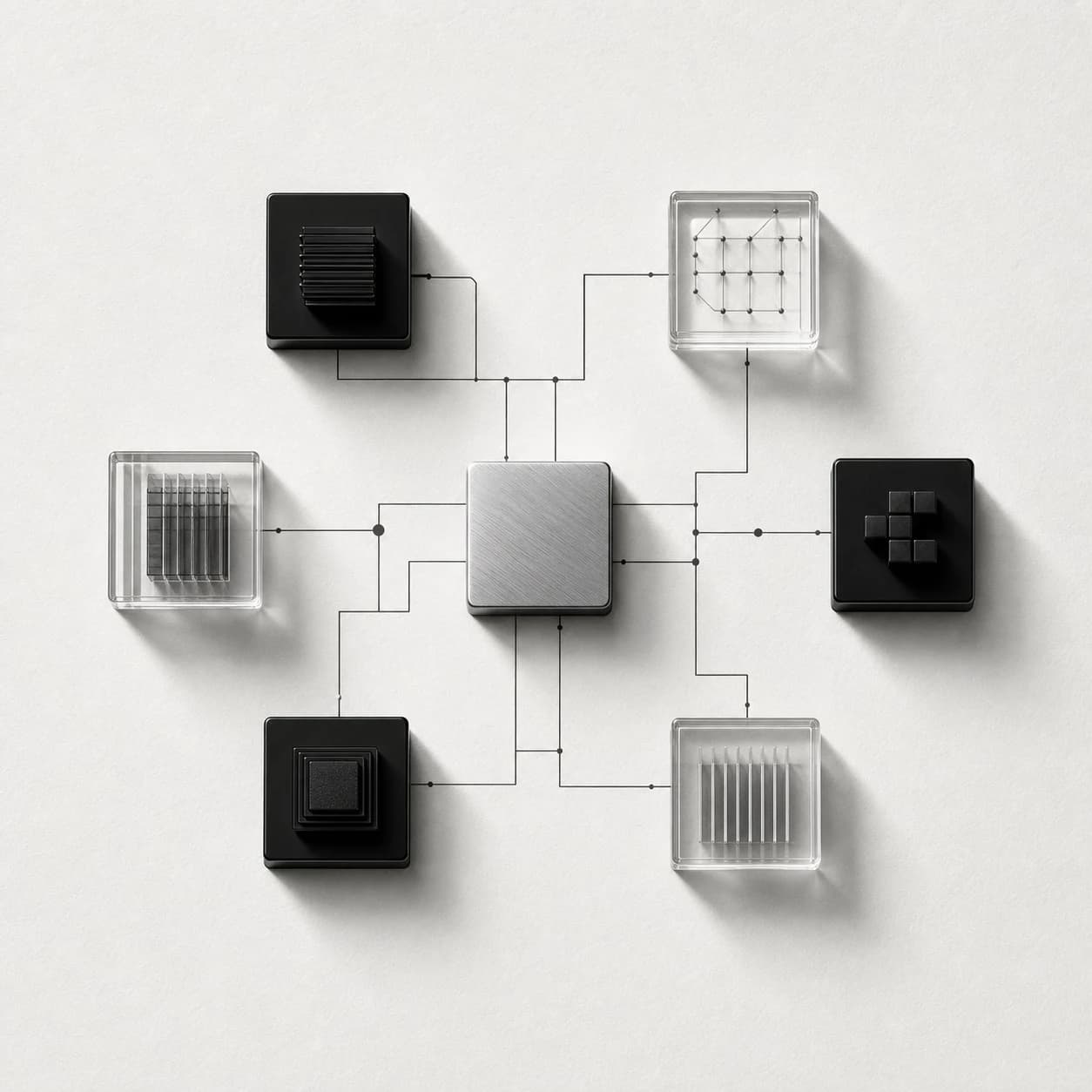 A monochrome Attyn workflow topology